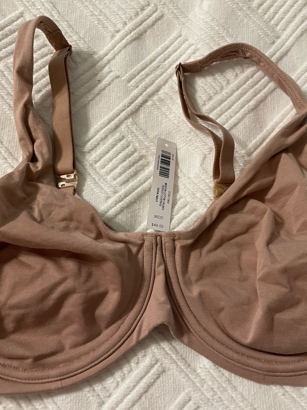 New! Soma Modern Comfort Unlined cotton Underwire Bra - so comfortable!